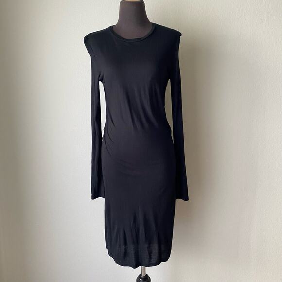 Haute‎ Hippie sz M long sleeve back cut out midi dress NWT - Picture 1 of 12